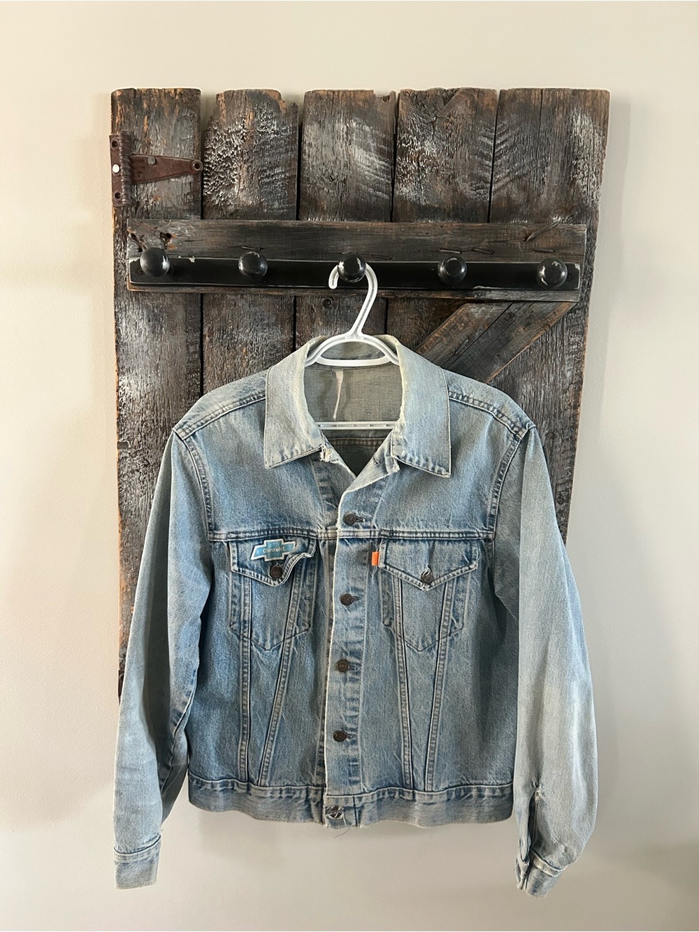 Men's Levi's Orange Tab Light Wash Blue Denim Jacket - Classic Trucker Style